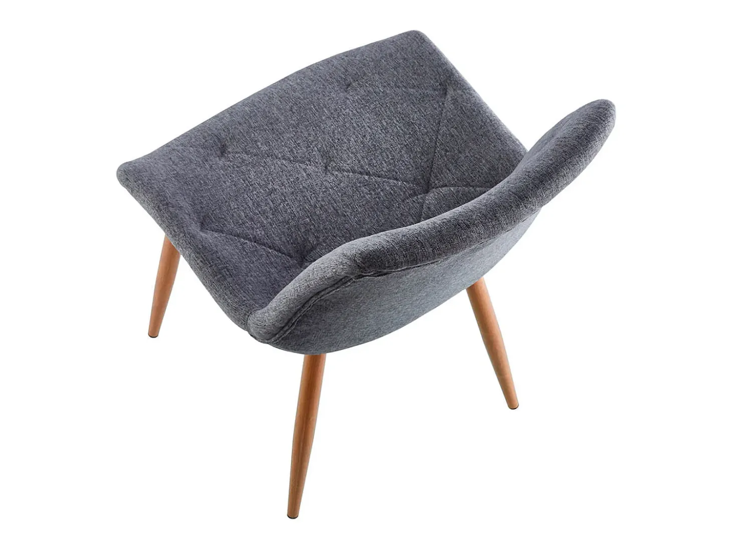 Pack de 4 sillas Marlene tejido tapizado gris/oak Adec