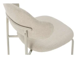 Pack de 4 sillas md-Joel tapizado textil beige, 78cm(alto) 51cm(ancho) 53cm(largo)