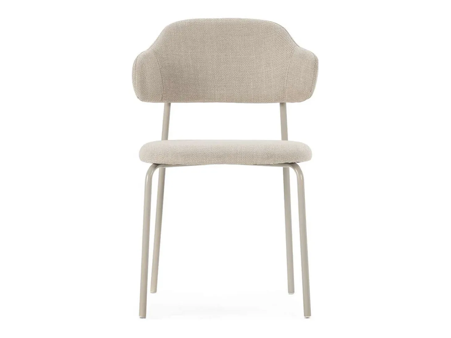 Pack de 4 sillas md-Joel tapizado textil beige, 78cm(alto) 51cm(ancho) 53cm(largo)