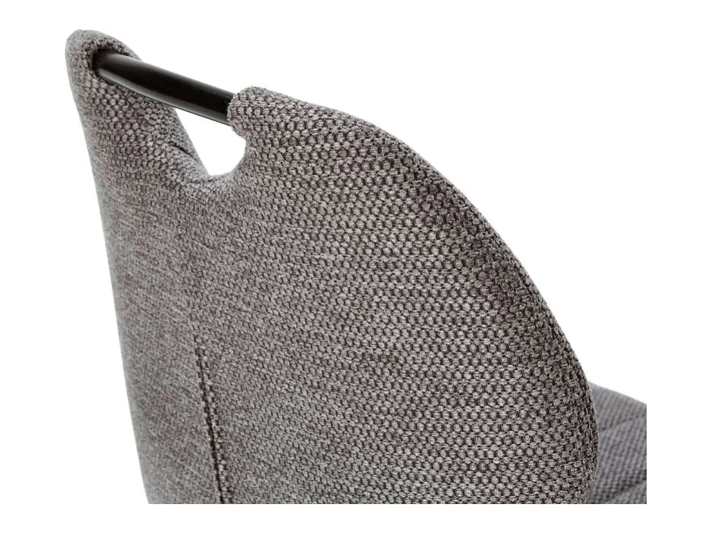 Pack de 4 sillas md-Omar tapizado textil gris antracita, 86cm(alto) 48cm(ancho) 58cm(largo