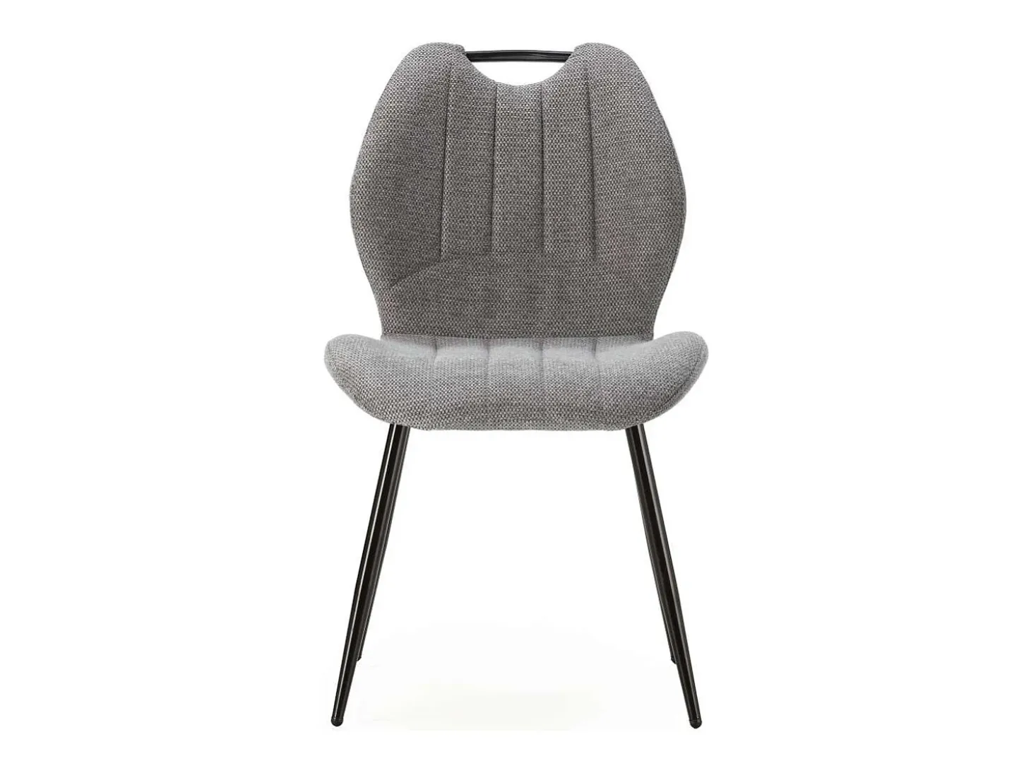 Pack de 4 sillas md-Omar tapizado textil gris antracita, 86cm(alto) 48cm(ancho) 58cm(largo