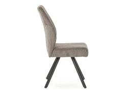 Pack de 2 sillas md-Pau tapizado textil gris claro, 98cm(alto) 45cm(ancho) 60cm(largo)