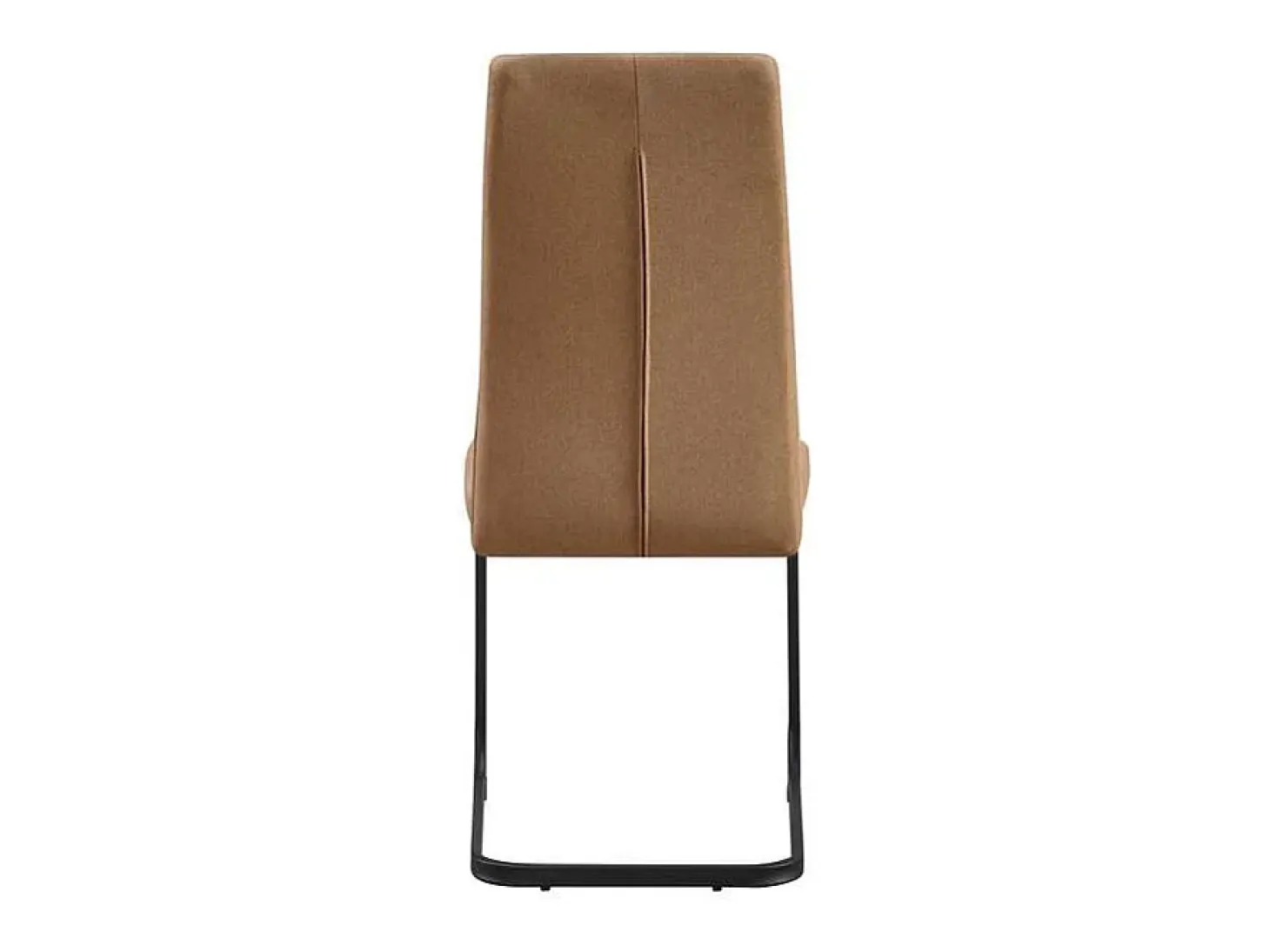Pack de 4 sillas Md-Tacoma tapizadas en tejido marrón, 100cm(alto) 43cm(ancho) 45cm(fondo