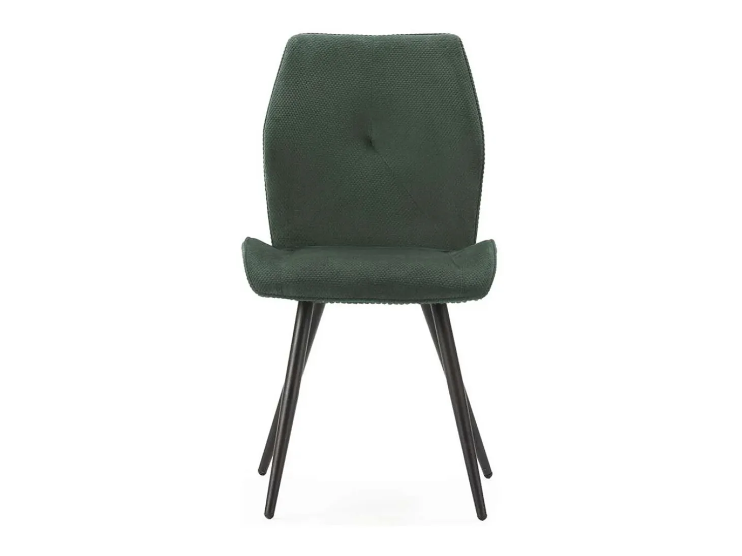 Pack de 2 sillas modelo Adara tapizado textil verde, 91cm(alto) 46cm(ancho) 62cm(largo)