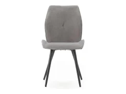 Pack de 2 sillas modelo Adara tapizado textil gris claro, 91cm(alto) 46cm(ancho) 62cm(larg