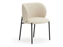 Pack de 2 sillas modelo Mogi tapizado en textil beige, 49/81cm (alto) 59cm (ancho) 56cm (l