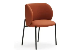 Pack de 2 sillas modelo Mogi tapizado en textil terracota, 49/81cm (alto) 59cm (ancho) 56c
