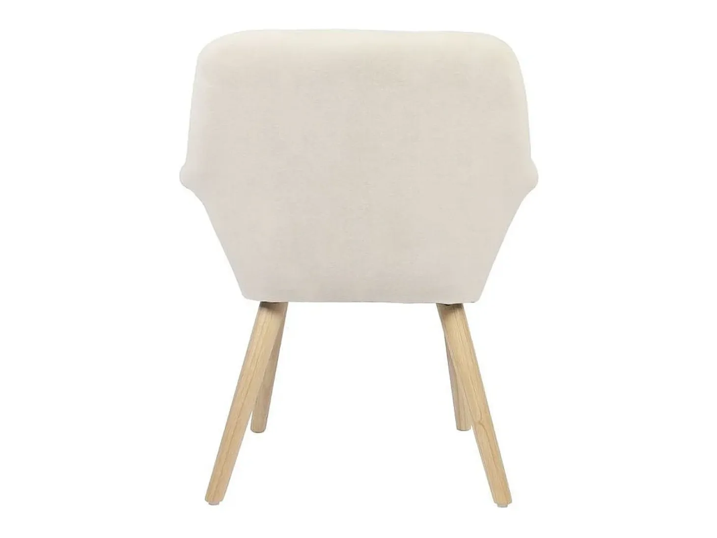 Pack de 2 sillas Nature acolchado microfibra beige 82x67,5x64 cm Adec