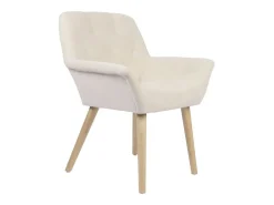 Pack de 2 sillas Nature acolchado microfibra beige 82x67,5x64 cm Adec