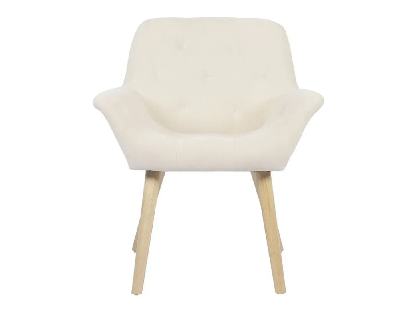 Pack de 2 sillas Nature acolchado microfibra beige 82x67,5x64 cm Adec