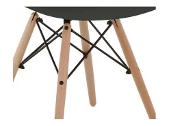 Pack de 4 sillas para cocina o comedor Paris acabado negro, 82 cm(alto)46 cm(ancho)51 cm(l