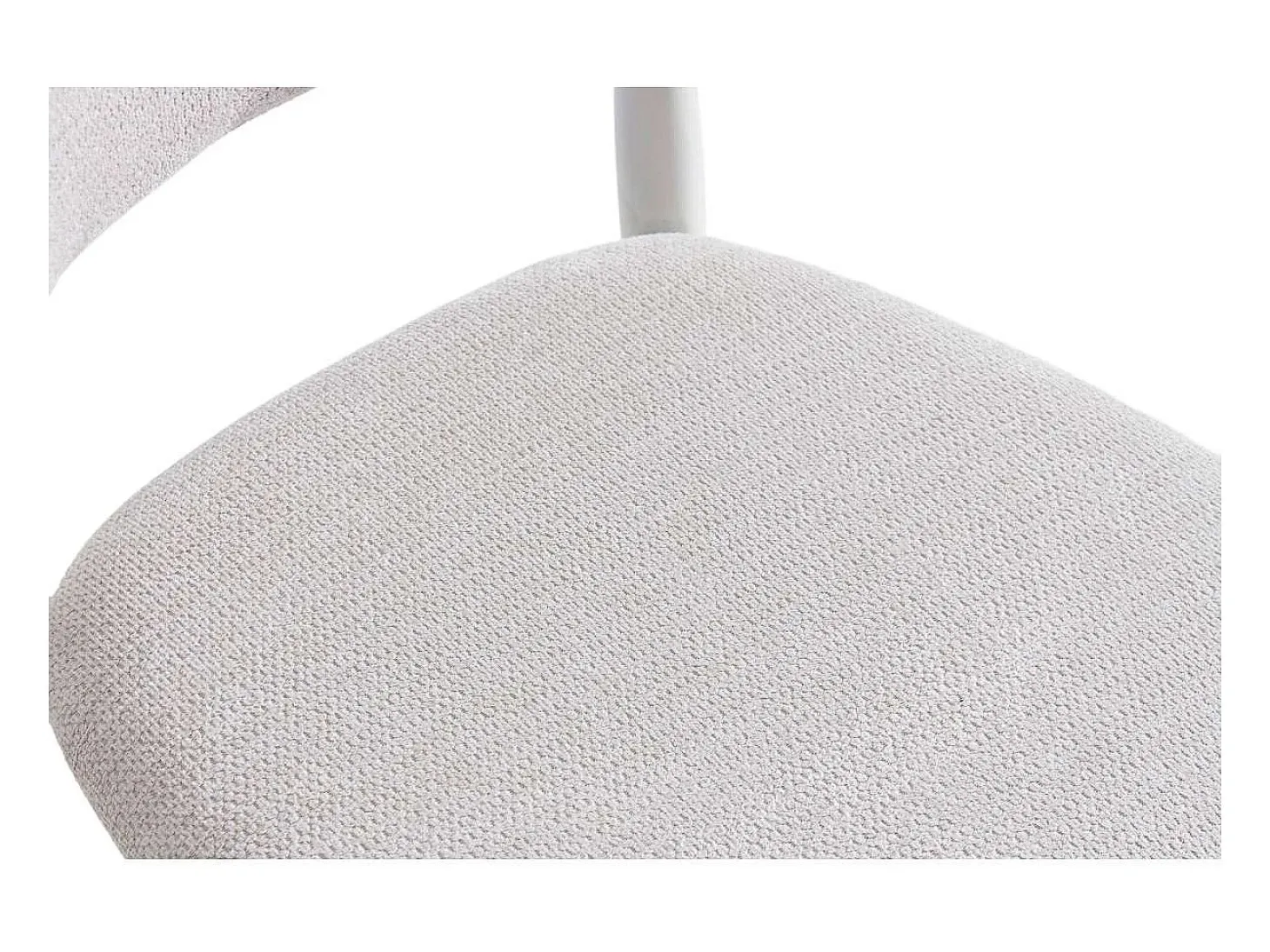 Pack de 2 sillas para cocina o comedor Vera tapizado textil beige/blanco,79cm(alto) 48cm(a