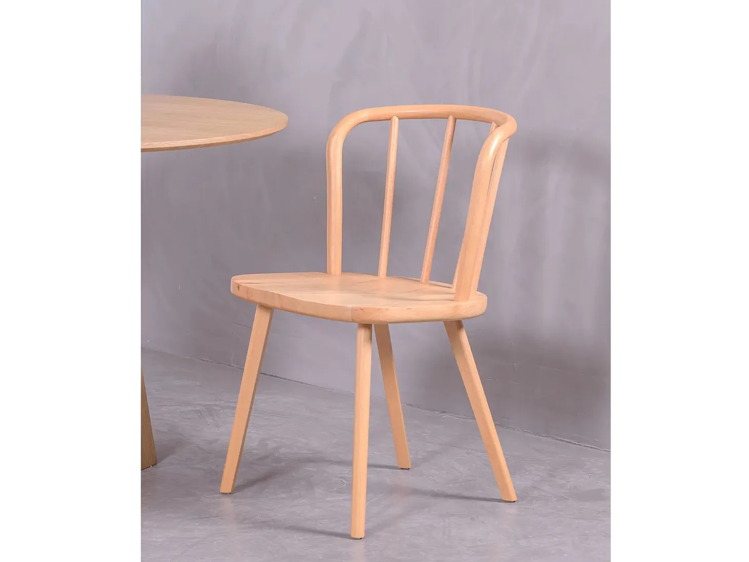 Pack de 2 sillas rústicas para el comedor - Organic - Haya natural
