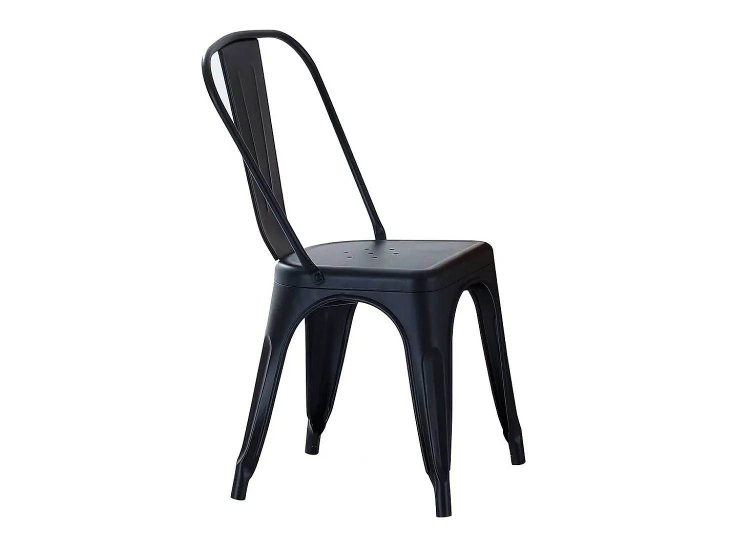 Pack de 4 sillas Tolix negro 85x45x45 cm Adec