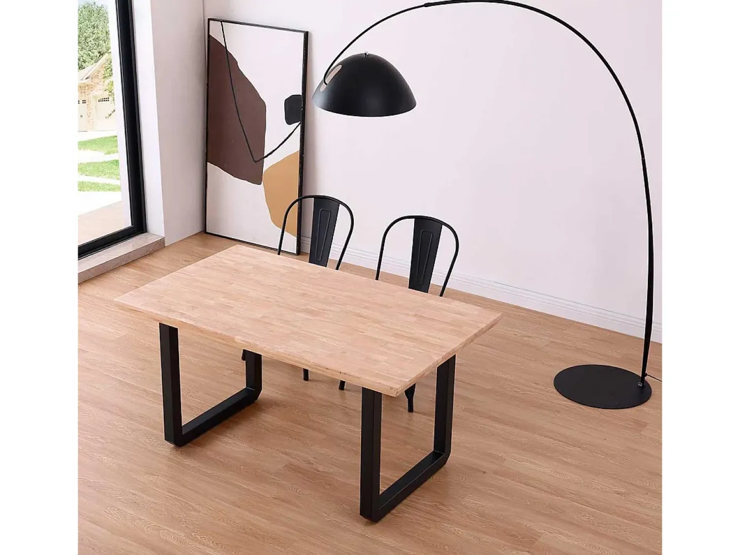 Pack de 4 sillas Tolix negro 85x45x45 cm Adec