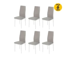Pack de 6 sillas Yuri Jarama marengo/blanco