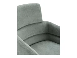 Pack de 2 sillones giratorios modelo Maggie tapizado textil turquesa, 93cm(alto) 58cm(anch