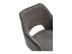 Pack de 2 sillones modelo Oliver tapizado textil gris, 81cm(alto) 60cm(ancho) 62cm(largo)