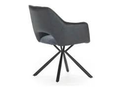 Pack de 2 sillones modelo Oliver tapizado textil azul, 81cm(alto) 60cm(ancho) 62cm(largo)