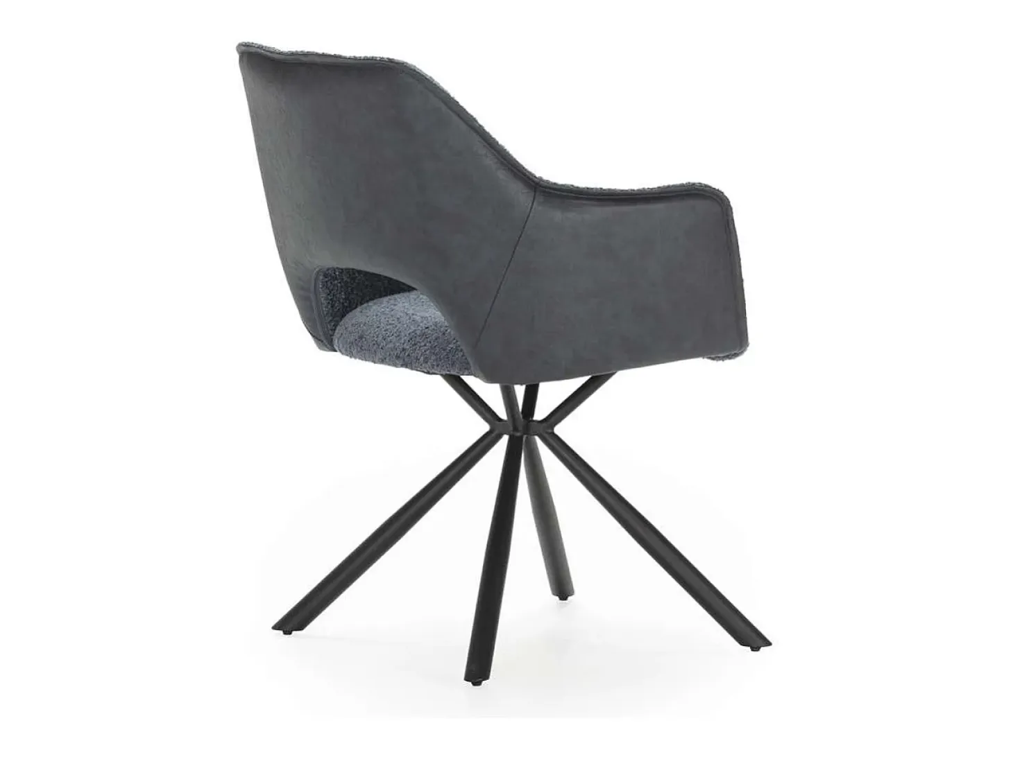 Pack de 2 sillones modelo Oliver tapizado textil azul, 81cm(alto) 60cm(ancho) 62cm(largo)