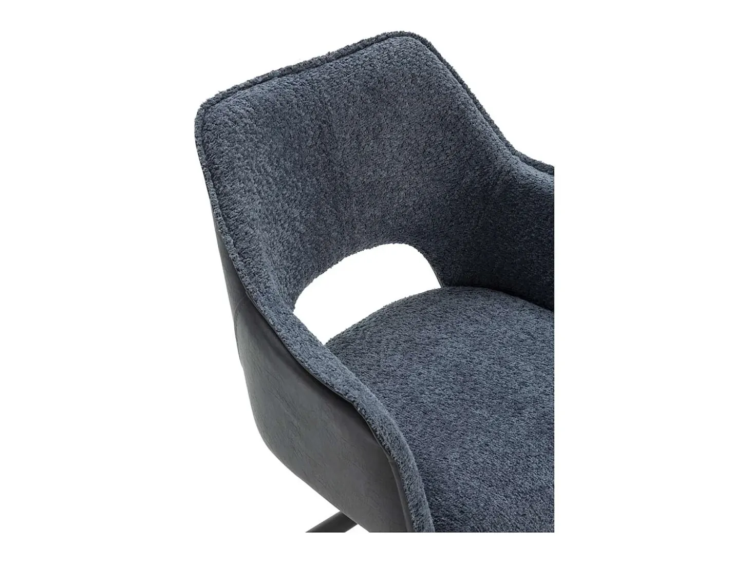 Pack de 2 sillones modelo Oliver tapizado textil azul, 81cm(alto) 60cm(ancho) 62cm(largo)