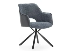 Pack de 2 sillones modelo Oliver tapizado textil azul, 81cm(alto) 60cm(ancho) 62cm(largo)