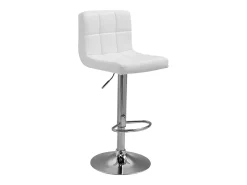 Pack de 2 taburetes de bar blancos MIKE