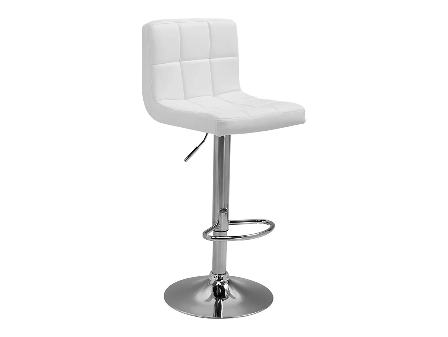 Pack de 2 taburetes de bar blancos MIKE