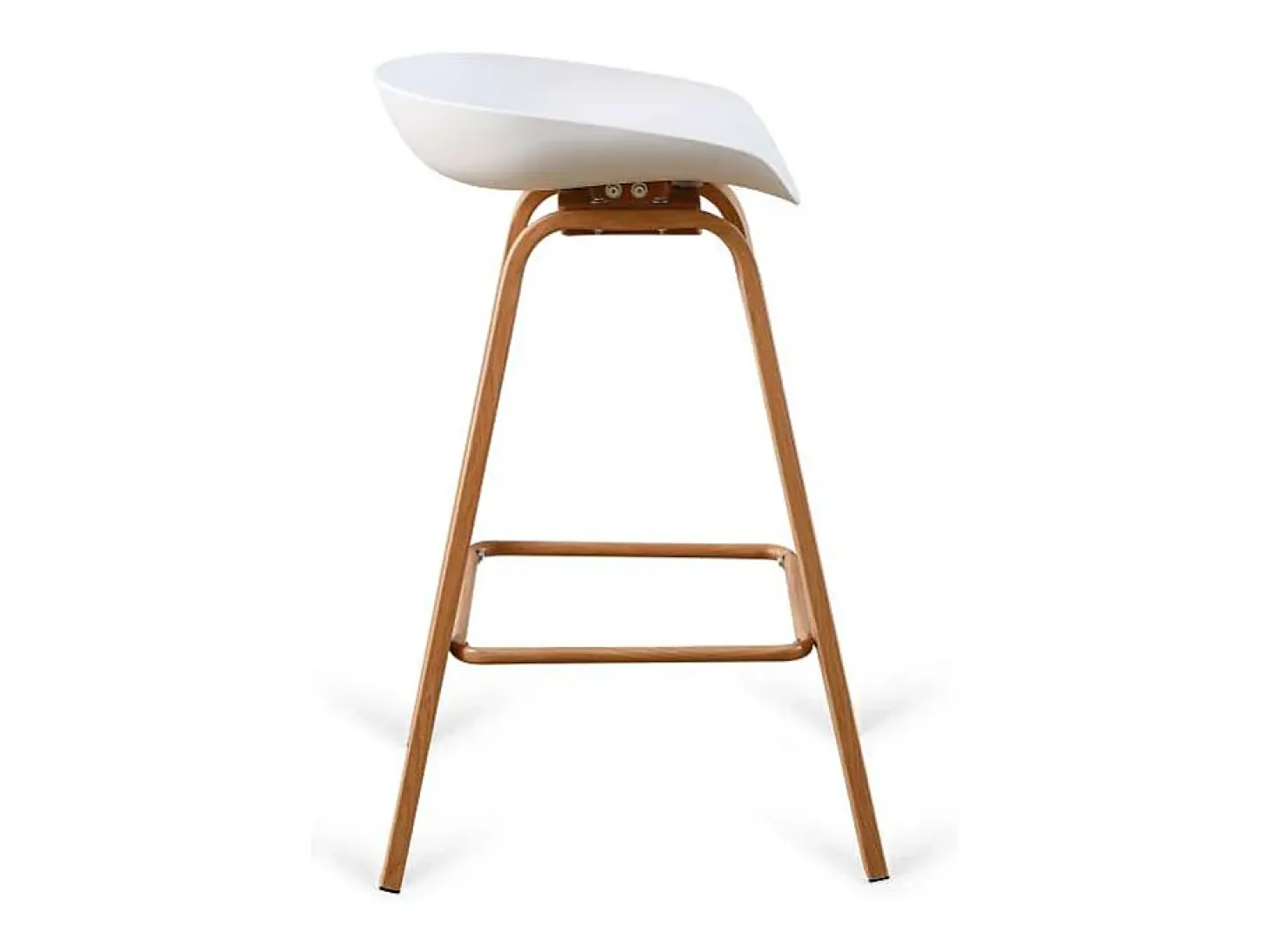Pack de 2 taburetes Goya en blanco. 78cm(alto) 42cm(ancho) 51cm(fondo)