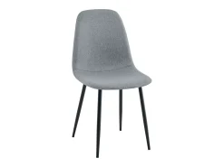 Pack de comedor Lisa en colores gris y pata negra (4 sillas) 88x55x45 cm