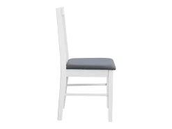 Pack mod. Classic blanco y gris melamina tapizado gris (2 sillas de cocina)