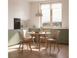 Packs 4 sillas Beige 48 x 82 cm