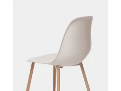 Packs 6 sillas Beige 45 x 80 cm