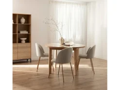 Packs 4 sillas Beige 48 x 81 cm
