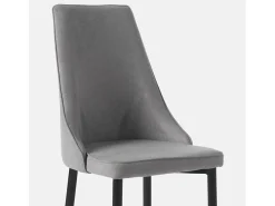 Packs 4 sillas Gris 45 x 95 cm