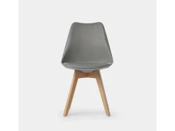 Packs 4 sillas Gris 48 x 82 cm