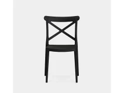 Packs 4 sillas Gris antracita 48 x 81 cm