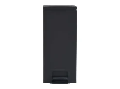 Papelera de pedal antihuellas de acero inoxidable de 30 litros color negro 02_0006099