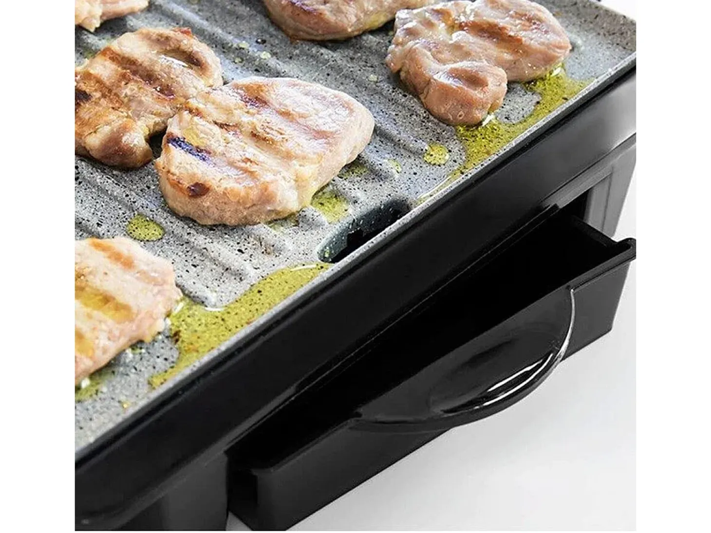 Parrilla eléctrica Cecotec Rock'n Grill 1000W negro/inox