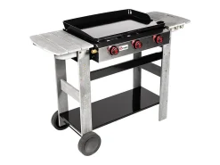 Plancha de asar a gas SAN SEBASTIAN 3 quemadores 8kW
