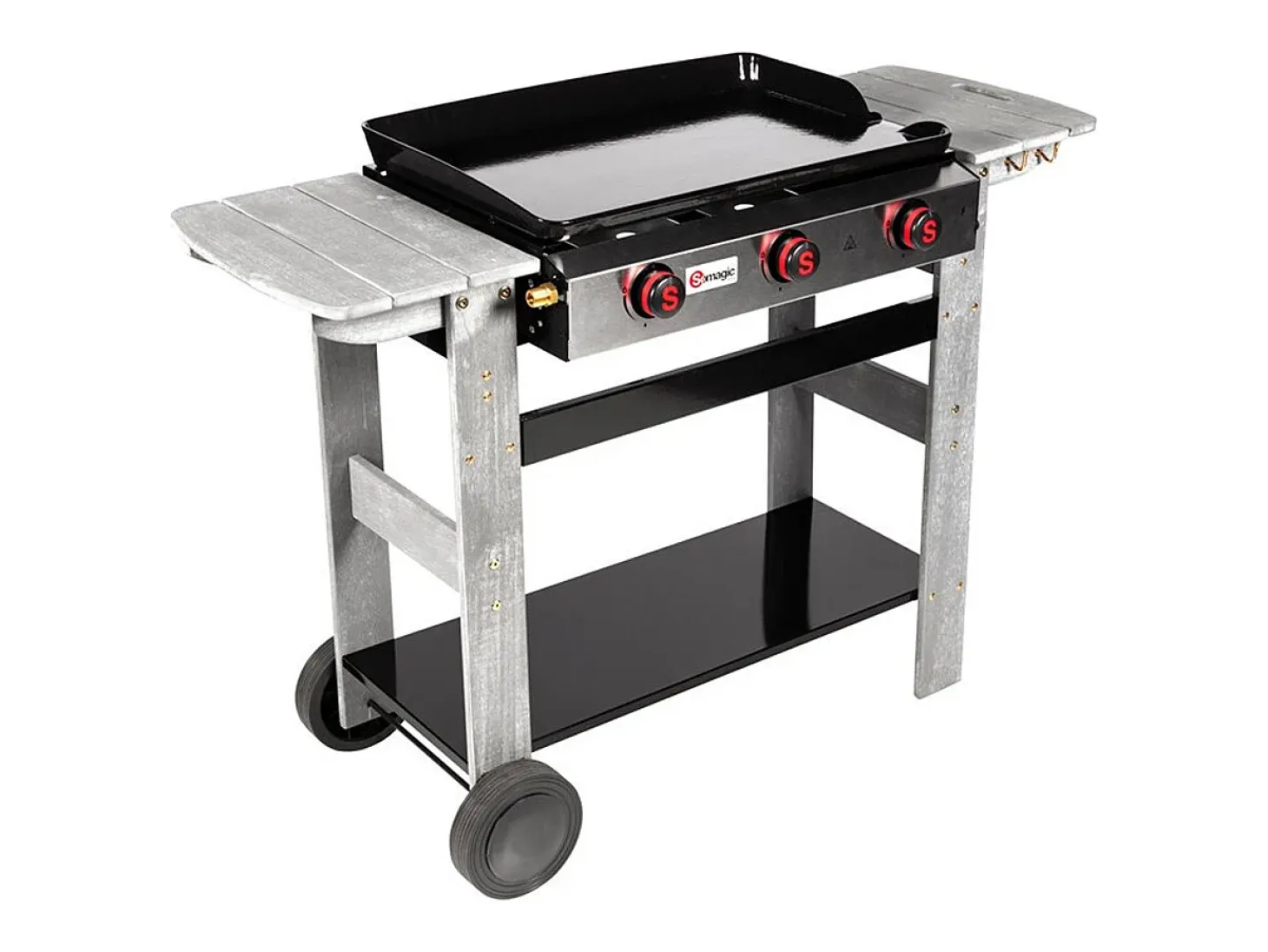 Plancha de asar a gas SAN SEBASTIAN 3 quemadores 8kW