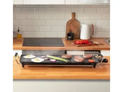 Plancha de asar eléctrica Cecotec Tasty&Grill 3000 RockWater XL 2400W negro
