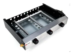 Plancha de gas de 3 fuegos ANETO