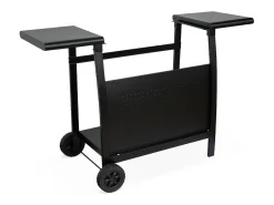 Plancha de gas de 3 quemadores 7,5kw + carro negro
