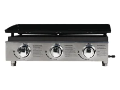 Plancha "Presto 3" - 3 quemadores - 7,5 kW - Gris