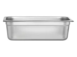 Plato Plano SucceBuy Lote de 6 Cacerolas de Hotel de Tamaño 1/3, Cacerola Profunda en Acero Inoxidable de 10.2CM para Mesa de Vapor
