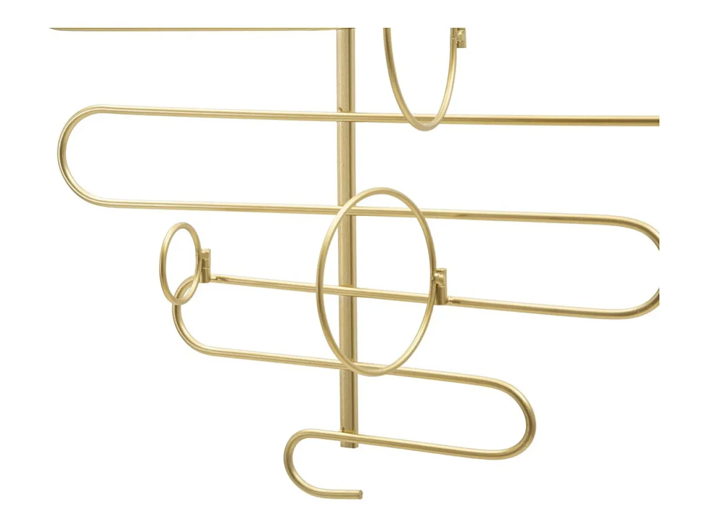 Porta Botellas VKH326, Oro, 53x13x72 cm, Kendra Home