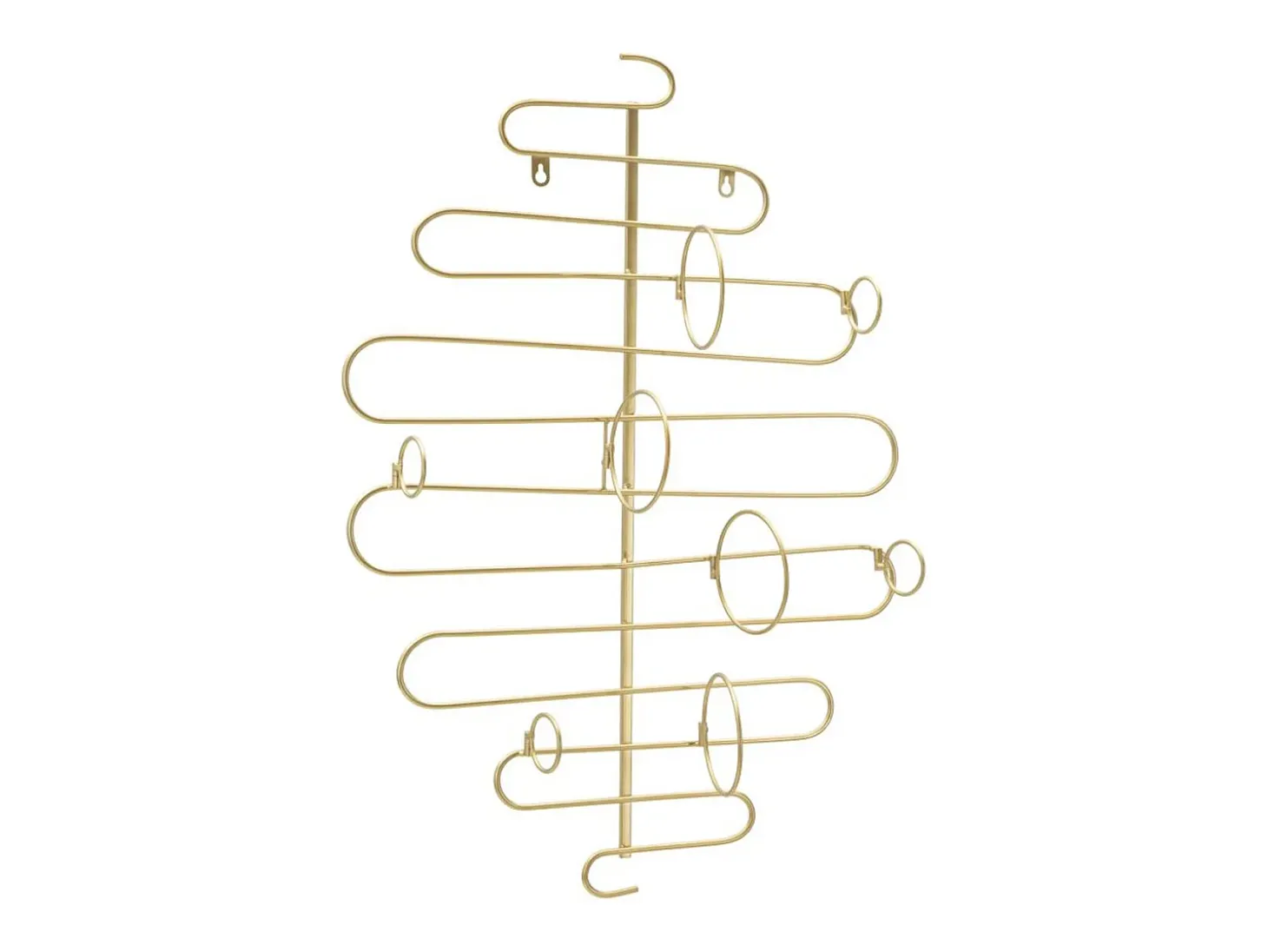 Porta Botellas VKH326, Oro, 53x13x72 cm, Kendra Home