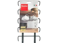 Porta-tazas MY MUG Serie LAVA Metaltex Negro 10 tazas Touch-Therm®