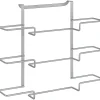 Porta-toallas Triple GALILEO Metaltex 36x9x30 cm Plata Polytherm®